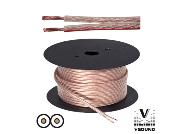 VSOUND Cabo Coluna 2×1.50mm Transparente Paralelo VSOUND Cabo Coluna 2×1.50mm Transparente Paralelo